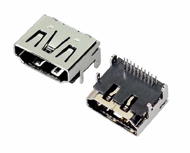 HDMI 19P SMT 無螺孔