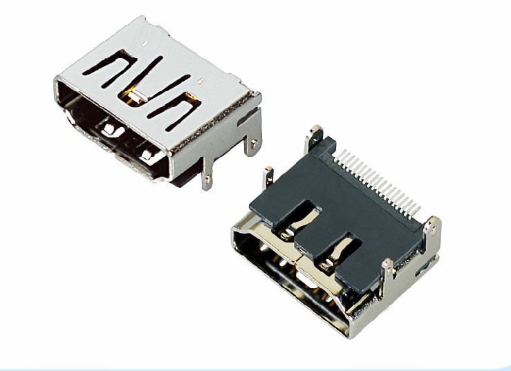 HDMI 19P DIP 兩排腳無螺孔