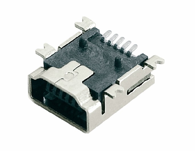 MINI USB 5P母座A Type SMT式