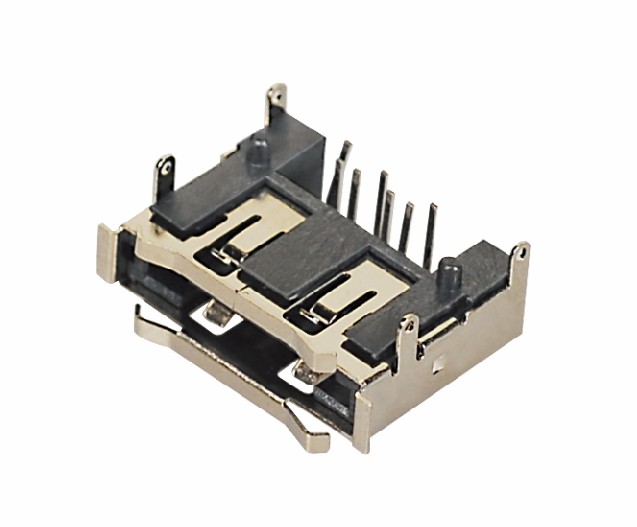 E-SATA 7P 板上型90度帶彈片